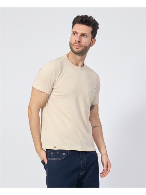 Yes Zee men's crew neck t-shirt with patch pocket YES ZEE | T736-S5000222